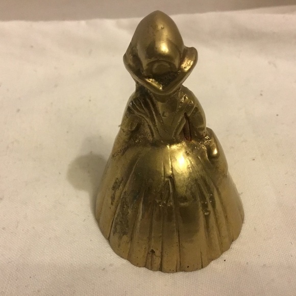 Charming vintage brass Victorian lady service desk bell- collectible item - Picture 3 of 6